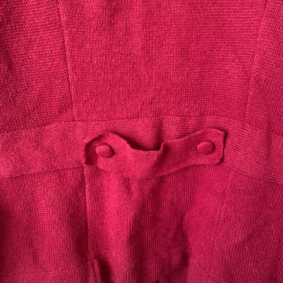 NWT Cupio Medium Rumba Red Hooded Full Zip Military Style Jacket Women's - Picture 7 of 14
